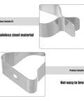 Heavy Duty Window Well Cover Retaining Clips 10 Pack Spring Clamps For Secure Basement Install Quick Easy Hold Down Kit Hardware stainless steel clip