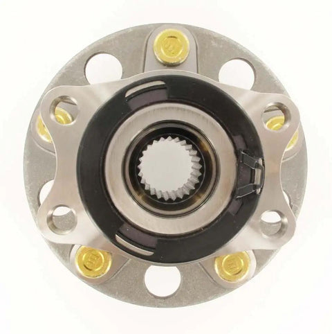 Rear Wheel Hub Bearing Assembly Aftermarket Replacement For Dodge 2007 2008 And Jeep 2007 2017 close-up view with components