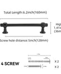 Tough As Nails Matte Black Cabinet Pulls 10 Pack 5 Inch Center To Center Kitchen Drawer Handles with 6.2-inch length.