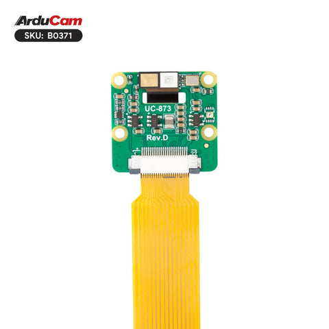 Next Level 16MP IMX519 Autofocus Camera Module For Raspberry Pi 5 And 4B 3B Plus with circuit board and FPC cable visible.