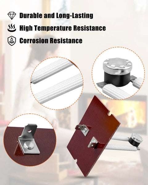 Detailed view of Upgraded Furnace Limit Switch For 87F16 87F1601 L140-30F L140F-40 36T01B3, highlighting durability and resistance.
