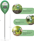 Soil Moisture Meter For Indoor And Outdoor Plants, Easy To Read Plant Water Meter With Quick Probe, Accurate Hydrometer For Garden Lawn And Houseplants, Green Dial, No Guesswork When To Water instruction steps illustration