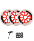 Pro Inline Skate Wheels Set 2 Pack 90mm 100mm 110mm 125mm With 85A Hardness ABEC-9 Bearings High Rebound PU For Outdoor