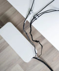 Spiral Cable Wrap 9.8 Ft Long 12 Mm Inner Diameter Flexible Cable Management Sleeve For Computer Wires Power Cables Network
