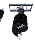 Beefy Post Hole Auger Drive Attachment For Skid Steer 12 Inch And 18 Inch Diameter Augers 46 Inch Drilling Depth Standard Flow