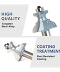 Premium 1 2 Inch Edge Moulding Router Bit For Wood Carving With Steel Blade CutterCreates Durable Decorative Profiles On Plywood And Mdf Furniture Projects Today, showing tungsten steel alloy construction.