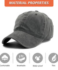 Washed Cotton Baseball Cap With Carrier Air Wing 16 Insignia One Size Grey, showcasing material properties like breathability and comfort.