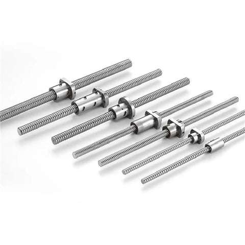 100 Millimeter Ball Screw Kit With Nut For Slick Precise Linear Motion In CNC 3D Printing Robotics Projects, shown in multiple angles