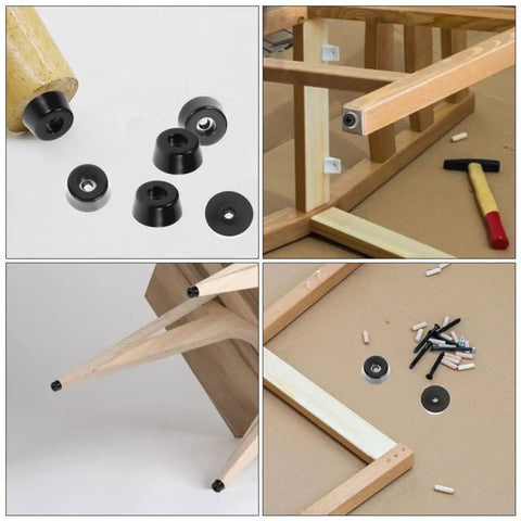Non Slip Rubber Feet For Cutting Boards And Chairs High Wear Resistant Furniture Pads In Use On Wooden Furniture