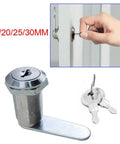 Heavy Duty Metal Mailbox Cam Lock Kit 16mm 20mm 25mm 30mm With 2 Universal Keys One Piece Pack For Secure Mailbox Doors Gates