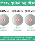 Emery grinding discs 150mm diameter, 1mm thick for Heavy Duty Electric Wet Bench Sander With 150Mm Diamond Grinding Discs.