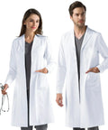 Unisex White Lab Coat For Students And Pros, Spillproof Medical Coat With Durable Fabric, Multi Purpose Lab Jacket in XXL Size