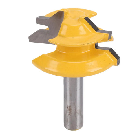 Lock Miter Router Bit For 45 Degree Wood Joinery Cut With Sturdy Alloy Build designed for smooth and precise cuts.