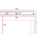 Adjustable Gaming Computer Desk With Dual Storage Drawers And Smooth Height Control dimensions diagram showing 47.32in width and 29.52in height.
