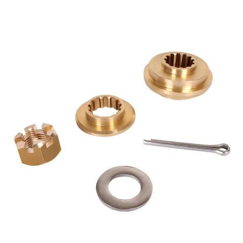 Outboard Propeller Hardware Kit For Tohatsu Nissan 40HP 50HP Boats, All In One Set With Thrust Holder, Stopper, Nut, Washer, And Fittings, Fits Part Numbers 3T5-87326-0 3T5873260 3TW873260 3KY873260 348642320 353641210 345641240 For MD40 MD50