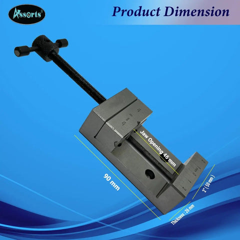Mini 2 Inch Steel Vise For Precision Workholding In Machining And Engineering Compact 50 Mm Jaw Vise Built Tough From Tool Steel