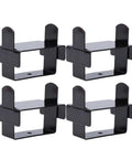 Heavy Duty Wide Axle Leaf Spring Clamps 4-Pack Stainless Steel Stabilizer Clips For Truck Trailer Sailboat Vehicle Repair Kit Durable And Secure Hold, black