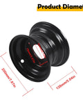 7 Inch ATV Wheel Rim That's Ready For 16x8-7 Tire, 3 Lug Mount, 78mm Center Hub, detailed view with measurements