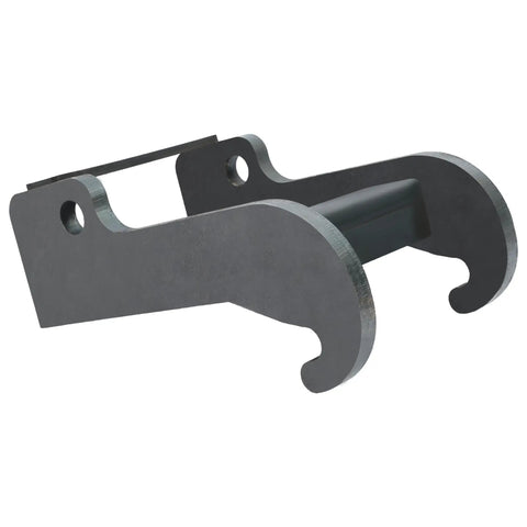Front view of X Change Coupler Bracket Quick Attach For Bobcat E Series And Old Style Quick Attach Mini Excavator Bucket Mounting Accessory.