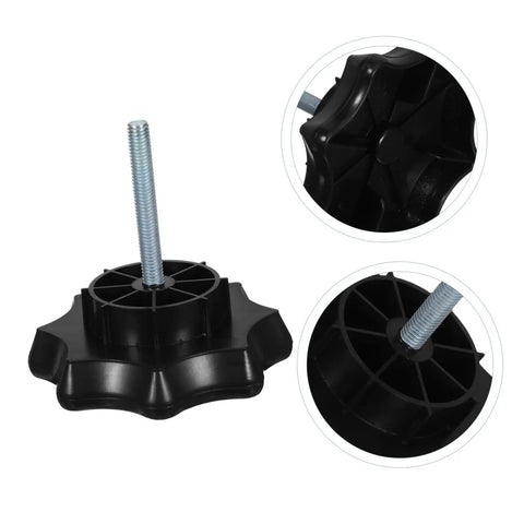 Black Spare Tire Bolt Replacement For Secure Mounting Easy Install DIY Friendly Tire Hold Down Hardware with star-shaped design