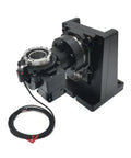 Rock Solid Heavy Duty Hollow Rotary Actuator With Five Axis Rotating Platform for CNC indexing and precision machining.
