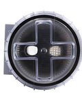Top view of Rugged Boat Water Intake Strainer Fittings For Marine Engine Cooling Seawater with transparent cover
