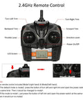 2.4GHz remote control for H100 RC Boat 2.4GHz Remote Control Speedster With 180 Flip showing buttons and functions