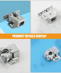 15 Piece Stainless Steel Cabinet Door Latches With Double Ball Catch And Robust Spring Latch Heavy Duty Silver Roller Catch