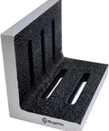 Precision cast iron ground slotted angle plate, Buyohlic, stress-relieved, 6 x 5 x 3.5 in