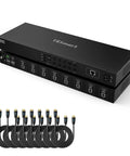 Top Shelf Heavy Duty 16 Port Hdmi Kvm Switch Rack Mount Console with included 5-foot HDMI cables for server racks.