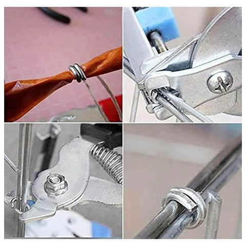 Nail Ring Pliers Kit With Stainless Snap Ring Pliers And 1200 Galvanized Nails for hog rings fence chicken coop poultry wire mesh garden cages