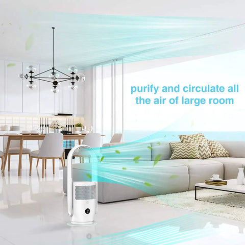True H13 HEPA Replacement Filter With Medical Coating For R021 R020 Purifying Fan in modern living room purifying air