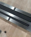Six Inch Double Lock Cnc Machine Vise With Hardened Steel Bed and Reversible Step Jaws for Heavy Duty Fabrication