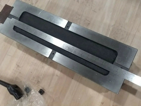 Six Inch Double Lock Cnc Machine Vise With Hardened Steel Bed and Reversible Step Jaws for Heavy Duty Fabrication