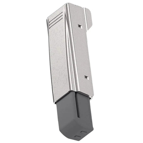 Close-up of one hinge from 4 Pack Soft Close Cabinet Hinges With Dampers Straight Arm Full Overlay Nylon Finish Easy Install