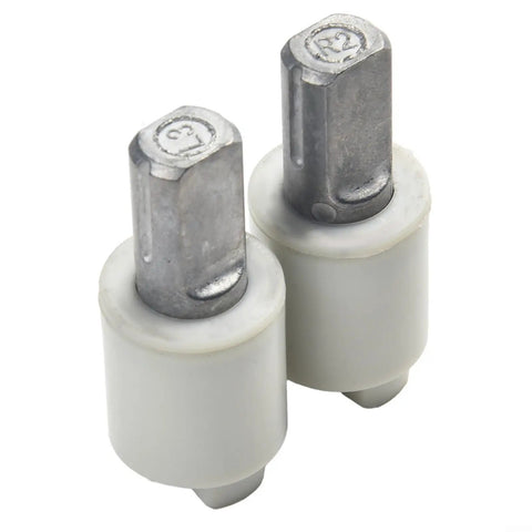 Two Pack Hydraulic Soft Close Toilet Seat Hinges Replacement Damper Kit with durable zinc and polymer construction.