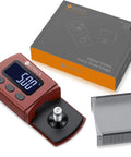 Digital Turntable Tracking Force Scale Gauge For Vinyl Nerds Precise Stylus Pressure Meter For Accurate Cartridge Readouts Protect Records And Tonearm Easy Calibration And Superior Sound, red digital gauge with case and box