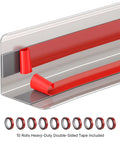 Heavy Duty 304 Stainless Steel Wall Corner Guards 10 Pack 2X2X48 Inch 90 Degree Rounded Corner Protectors With No Sweat Tape Install Smooth Metal Wall Edge Trim For Home And Commercial Protection with double-sided tape.