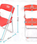 Top Shelf Automatic Hydraulic Injection Molding Machine For Folding Plastic Chairs And Home Accessories Multi Material Build No Sweat Operation Pro Grade Factory Rig With Custom Specs, red folding chair with dimensions shown.