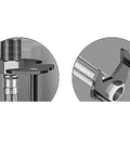 Close-up view of carbon steel Two Pack 4 In 1 Sink Wrenches used for hex nut removal in plumbing repairs.