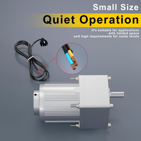 Beefy 15W 110V AC Gear Reducer Motor With 10mm Shaft 90 To 1 Gear Reduction Low RPM 15 RPM High Torque Reversible Speed Controller Kit CW CCW