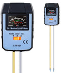 4 In 1 Soil Moisture PH And Light Meter For Plants No Battery Required Ideal For Indoor Garden Farm And Lawn Plus Liquid PH Testing