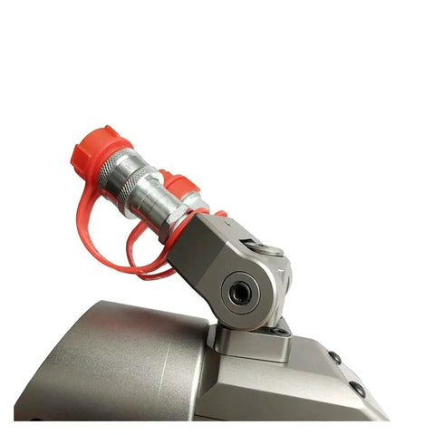 Close-up of the swivel inlet port on Heavy Duty Hydraulic Torque Wrench With One Inch Square Drive And Ten Thousand Psi Rating crafted from aerospace alloy.