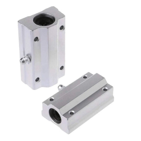 Premium SCS60 Linear Motion Bearing Slides For CNC And 3D Printer Builds featuring smooth aluminum pillow block housing.