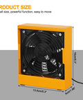 Pro Grade Solder Fume Extractor for Soldering Stations and DIY Projects, 2800 RPM High Suction Smoke Absorber, yellow metal enclosure