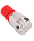 Pneumatic Systems Air Pressure Switch And High Precision Regulator Valve Assembly, metal with red knob, compact design