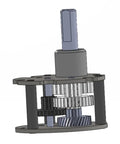 Top Notch All Metal DC Gear Motor 37GB Series showing internal gears for low speed performance and robotic automation.