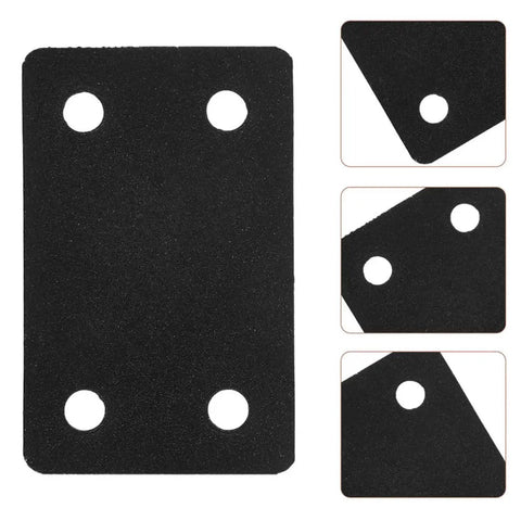 Six Piece Stainless Steel Straight Furniture Brackets Mending Plates with stable support, four-hole design shown up close