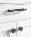Lexington 6 Inch Center To Center Door And Drawer Pulls Matte Black 10 Pack For Cabinets And Furniture Upgrade Your Kitchen And Bath With Modern Hardware Pairs Nicely With Lexington Knobs on white drawer