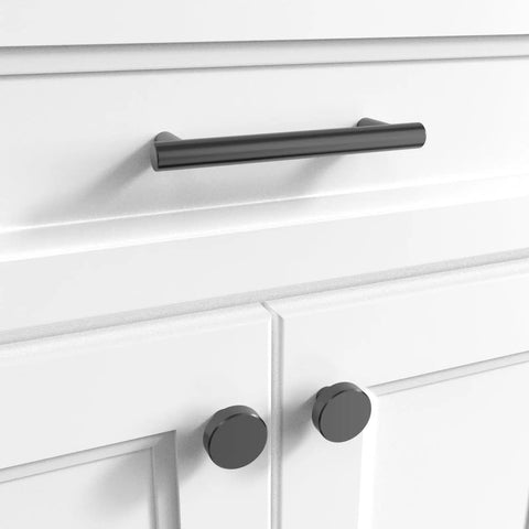 Lexington 6 Inch Center To Center Door And Drawer Pulls Matte Black 10 Pack For Cabinets And Furniture Upgrade Your Kitchen And Bath With Modern Hardware Pairs Nicely With Lexington Knobs on white drawer